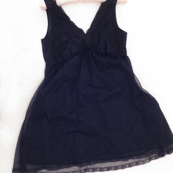 Miss Elaine Vintage Double Nylon Babydoll M - Picture 3 of 12